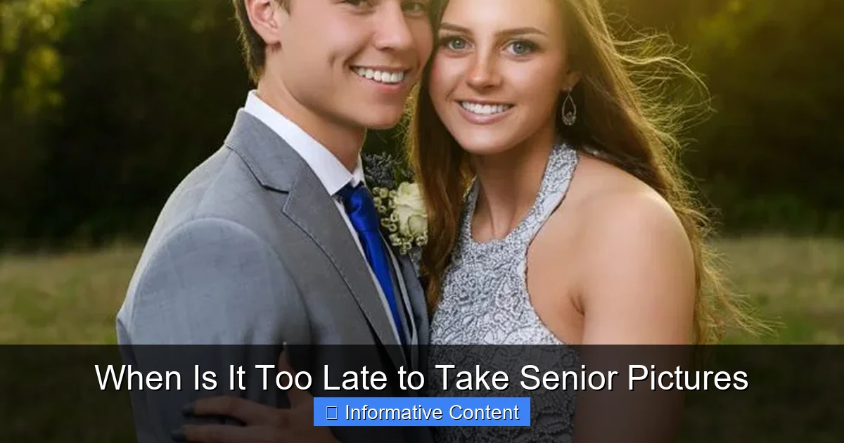 When Is It Too Late to Take Senior Pictures