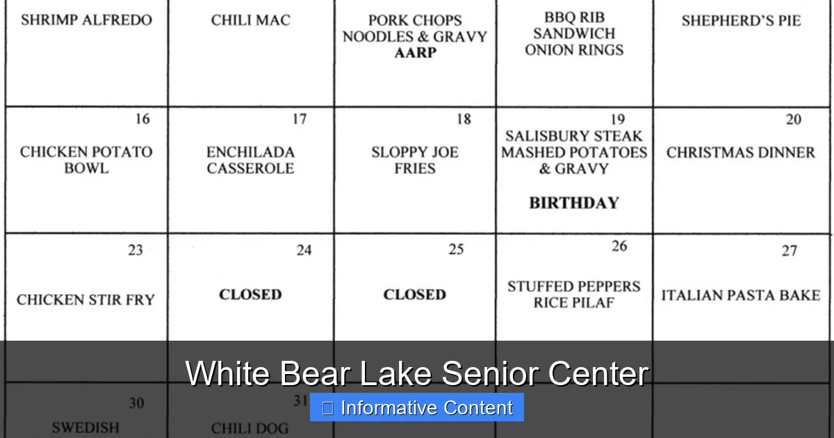 White Bear Lake Senior Center