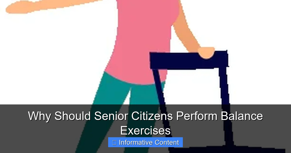 Why Should Senior Citizens Perform Balance Exercises
