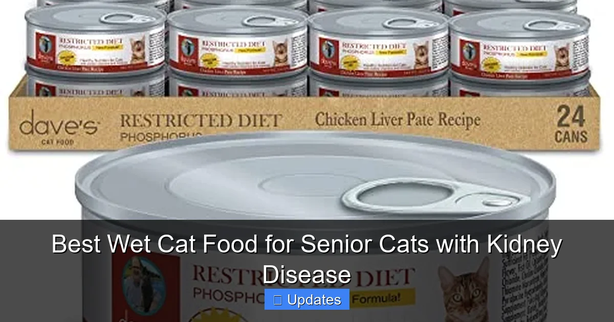 Best Wet Cat Food for Senior Cats with Kidney Disease