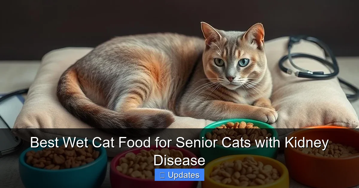 Best Wet Cat Food for Senior Cats with Kidney Disease