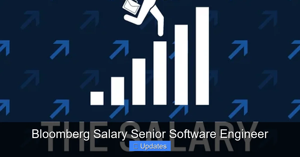 Bloomberg Salary Senior Software Engineer