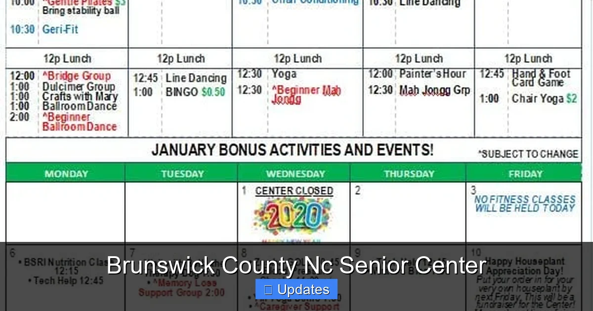 Brunswick County Nc Senior Center