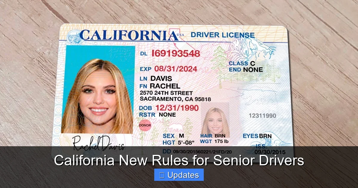 California New Rules for Senior Drivers