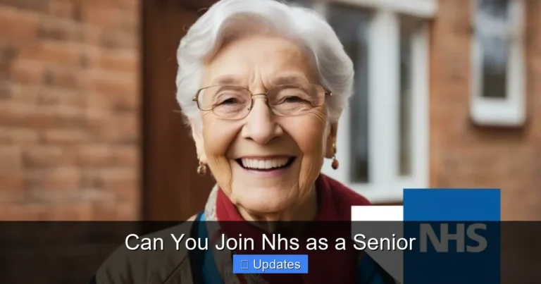 Can You Join Nhs as a Senior
