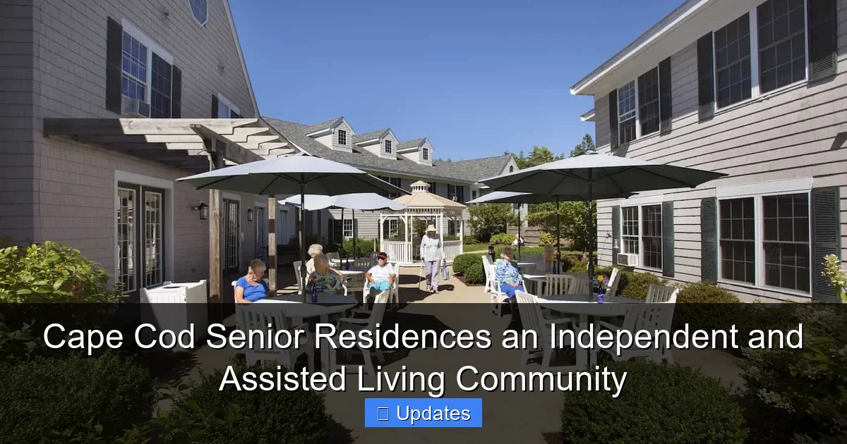 Cape Cod Senior Residences an Independent and Assisted Living Community
