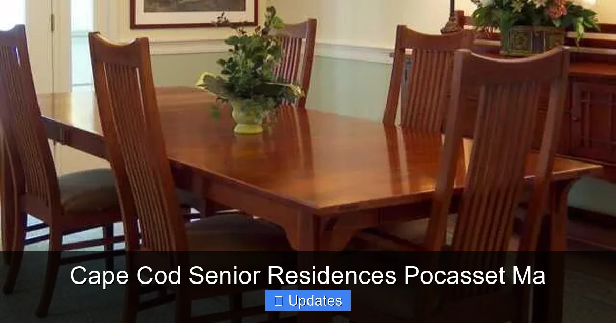 Cape Cod Senior Residences Pocasset Ma