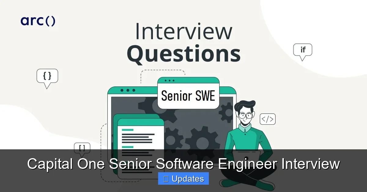 Capital One Senior Software Engineer Interview - SeniorsProTalk