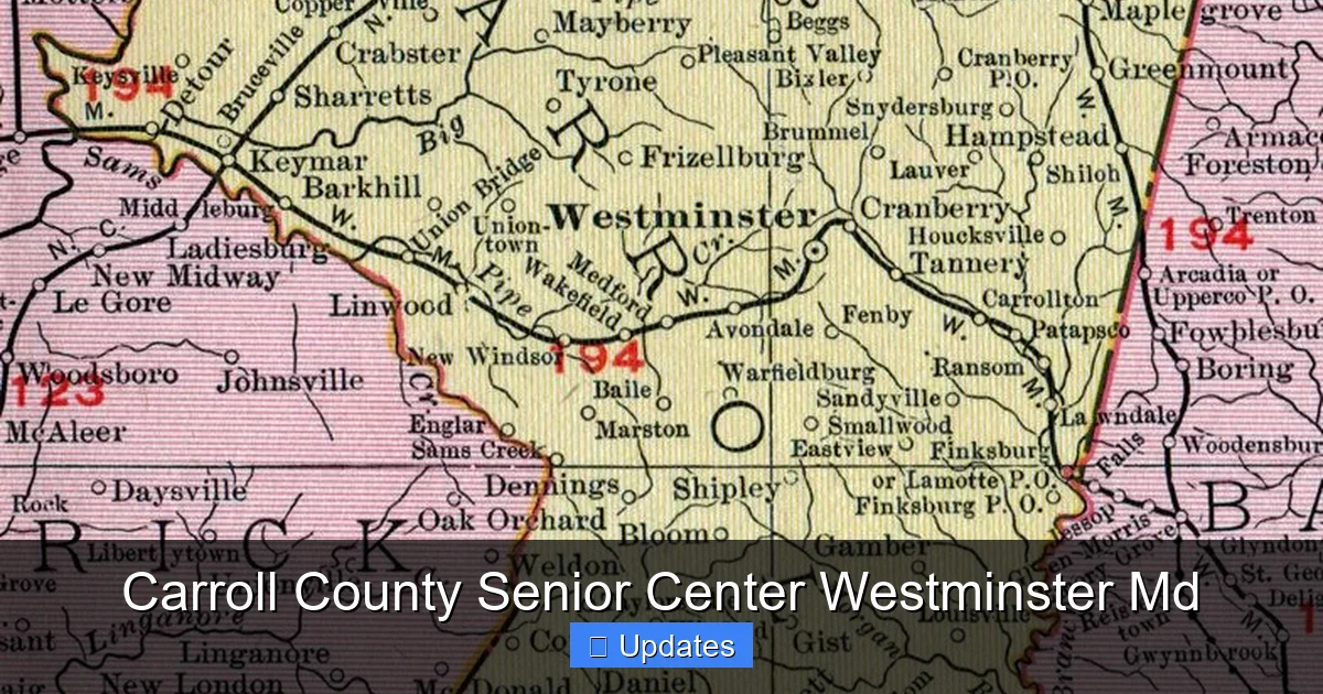 Carroll County Senior Center Westminster Md