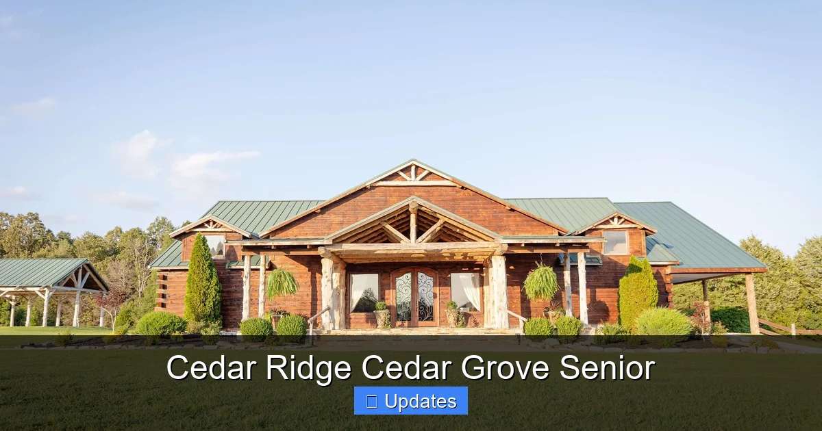 Cedar Ridge Cedar Grove Senior