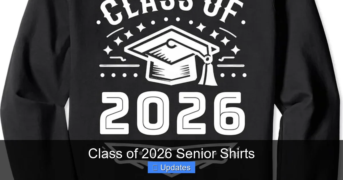 Class of 2026 Senior Shirts