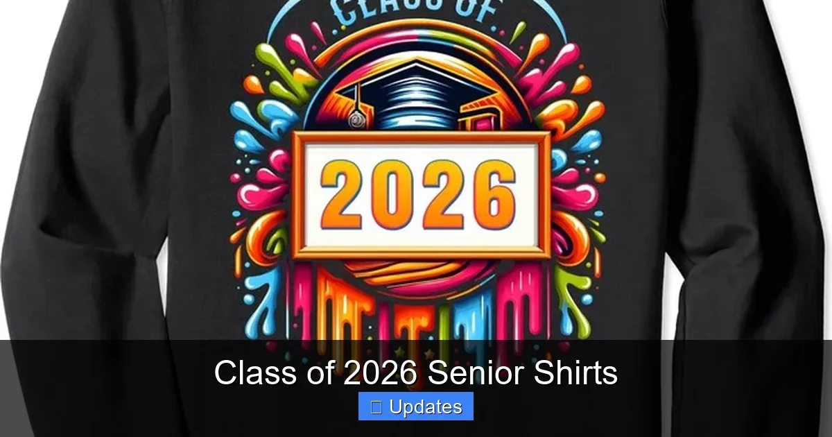 Class of 2026 Senior Shirts