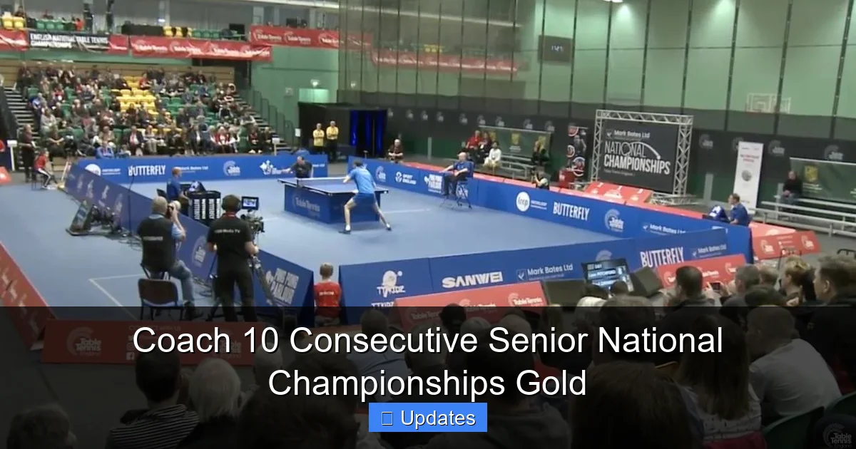 Coach 10 Consecutive Senior National Championships Gold