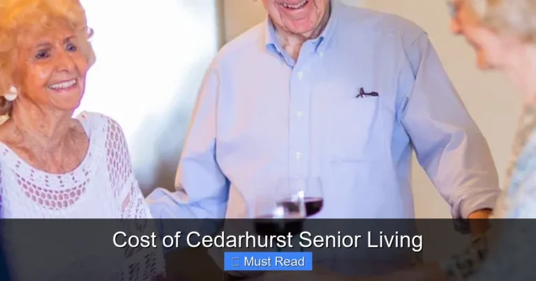 Cost of Cedarhurst Senior Living
