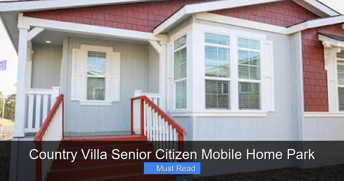 Country Villa Senior Citizen Mobile Home Park