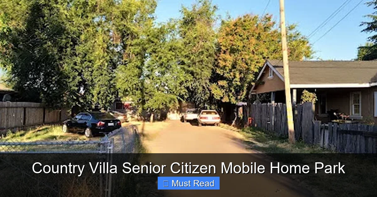 Country Villa Senior Citizen Mobile Home Park