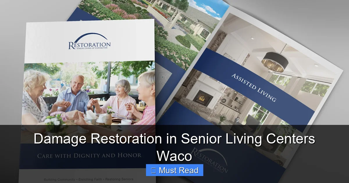 Damage Restoration in Senior Living Centers Waco