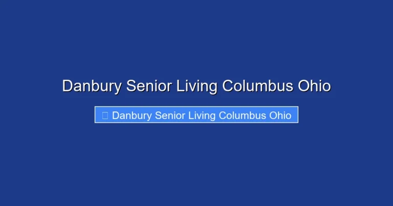 Danbury Senior Living Columbus Ohio