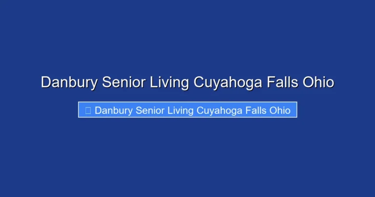 Danbury Senior Living Cuyahoga Falls Ohio