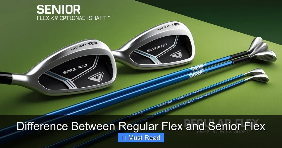 Difference Between Regular Flex and Senior Flex