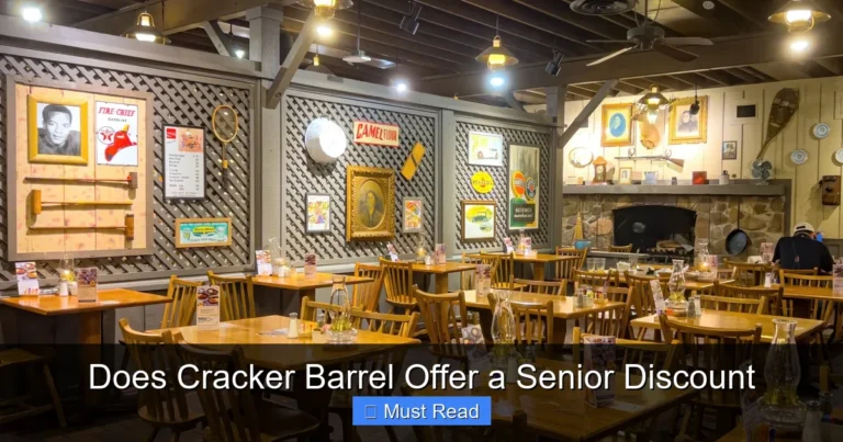 Does Cracker Barrel Offer a Senior Discount