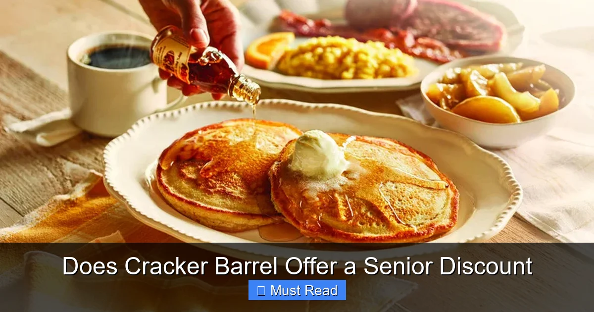 Does Cracker Barrel Offer a Senior Discount