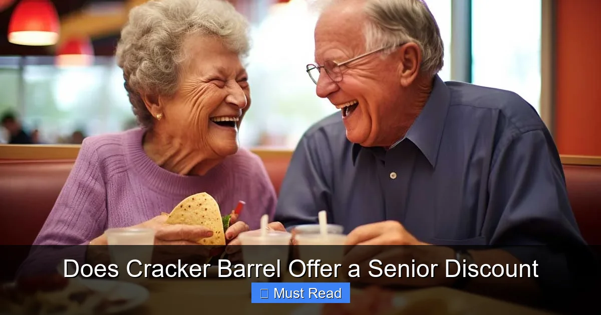 Does Cracker Barrel Offer a Senior Discount