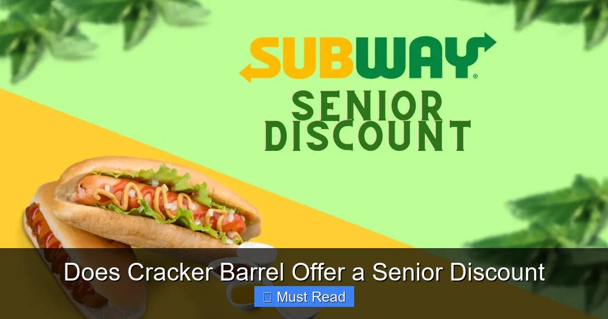 Does Cracker Barrel Offer a Senior Discount