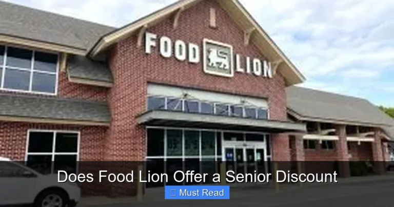 Does Food Lion Offer a Senior Discount