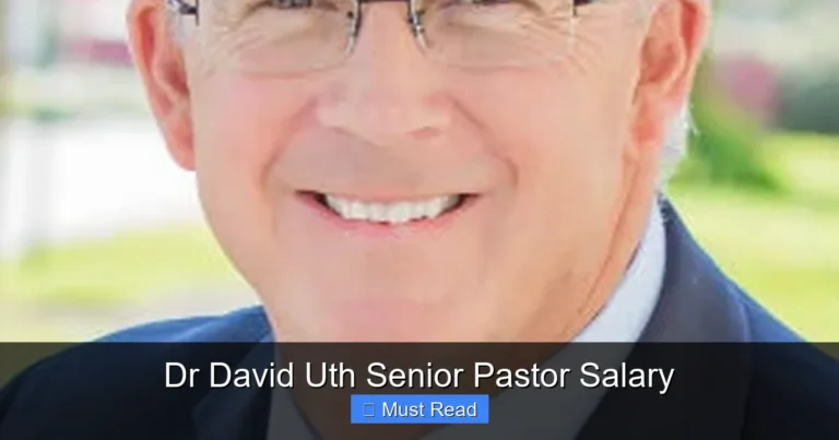 Dr David Uth Senior Pastor Salary