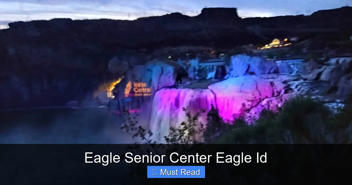 Eagle Senior Center Eagle Id