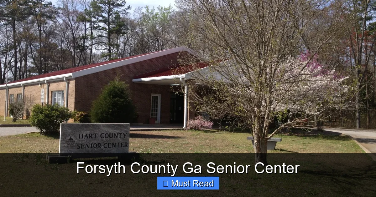Forsyth County Ga Senior Center