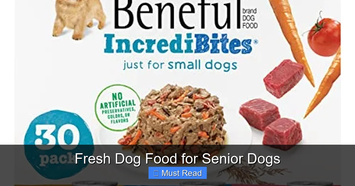Fresh Dog Food for Senior Dogs