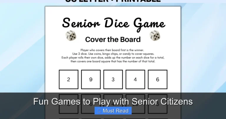 Fun Games to Play with Senior Citizens