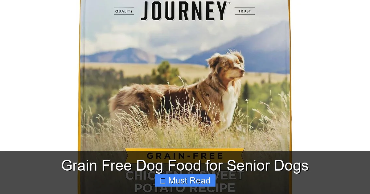 Grain Free Dog Food for Senior Dogs