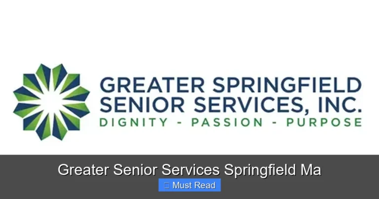 Greater Senior Services Springfield Ma
