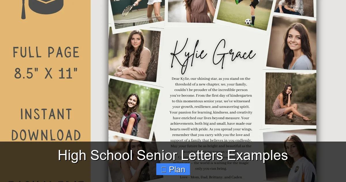 Prinable Senior Letters High School Senior Letters Examples - SeniorsProTalk