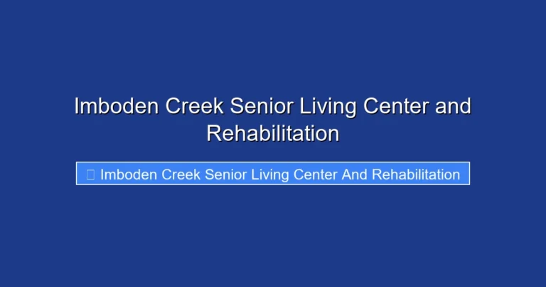 Imboden Creek Senior Living Center and Rehabilitation