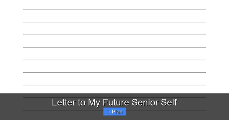 Letter to My Future Senior Self