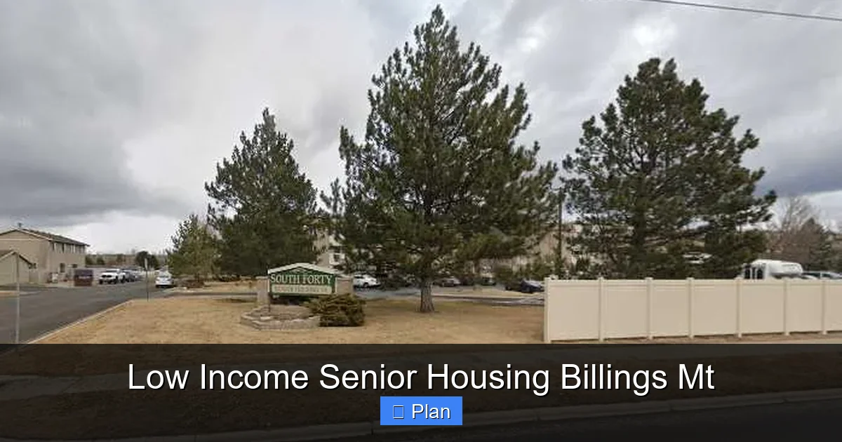 Low Income Senior Housing Billings Mt
