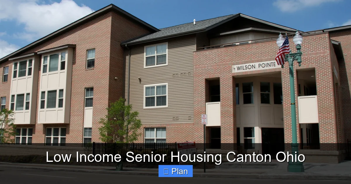Low Income Senior Housing Canton Ohio