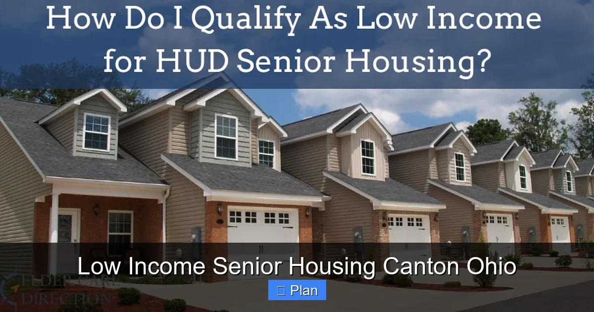 Low Income Senior Housing Canton Ohio