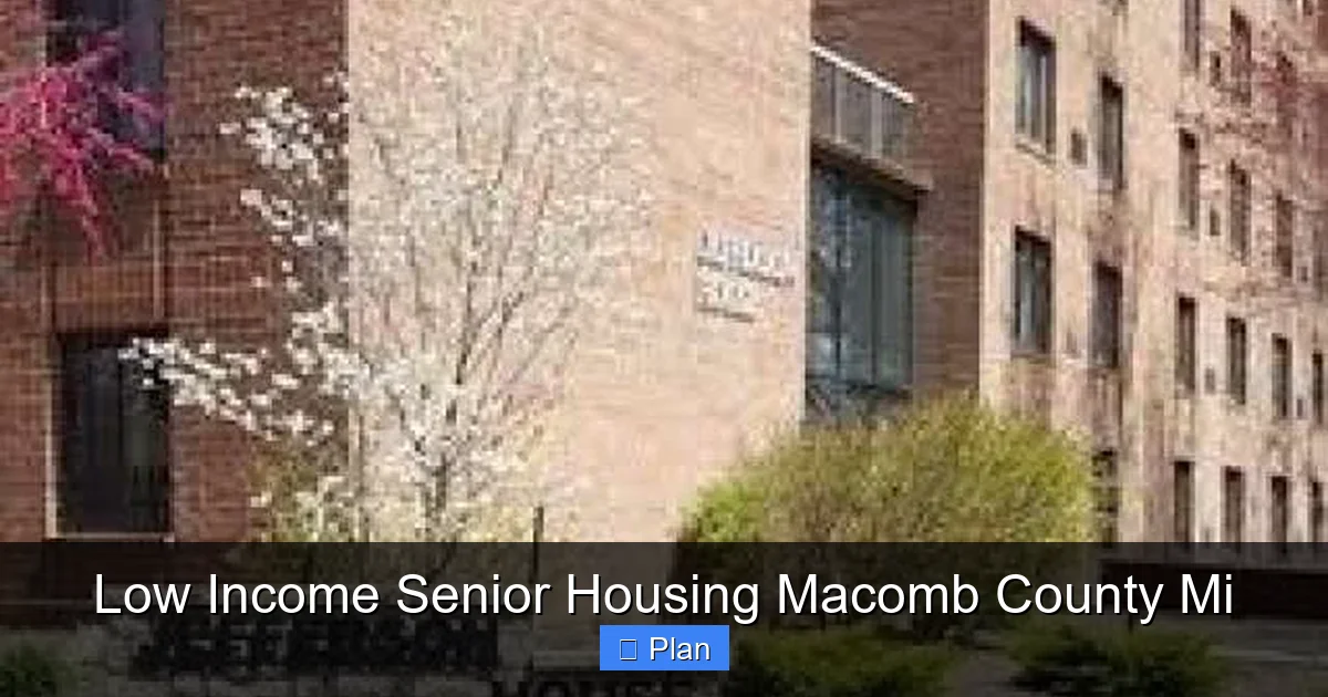 Low Income Senior Housing Macomb County Mi