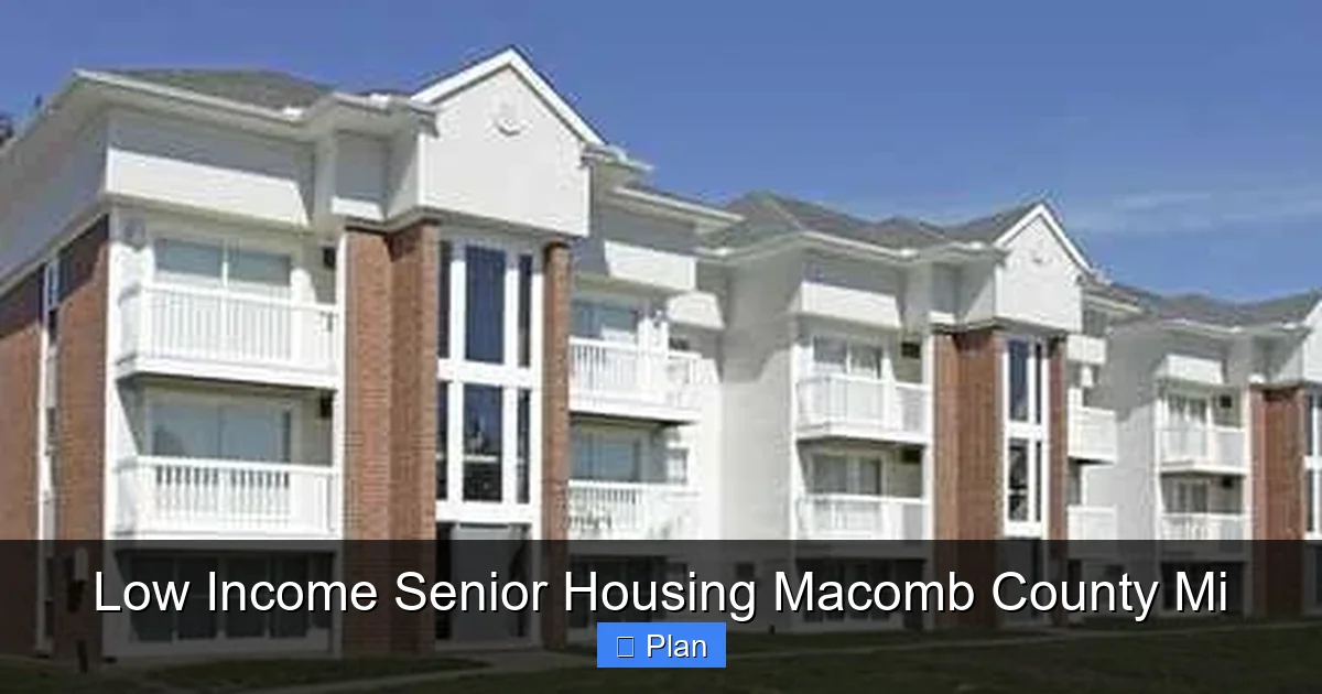 Low Income Senior Housing Macomb County Mi