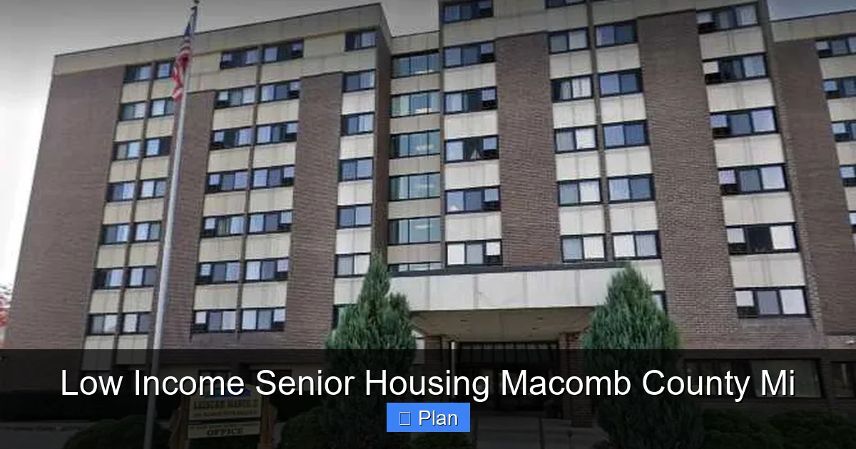 Low Income Senior Housing Macomb County Mi