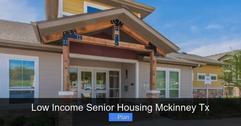 Low Income Senior Housing Mckinney Tx