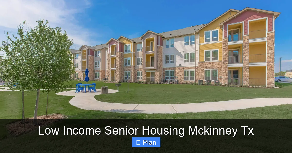 Low Income Senior Housing Mckinney Tx