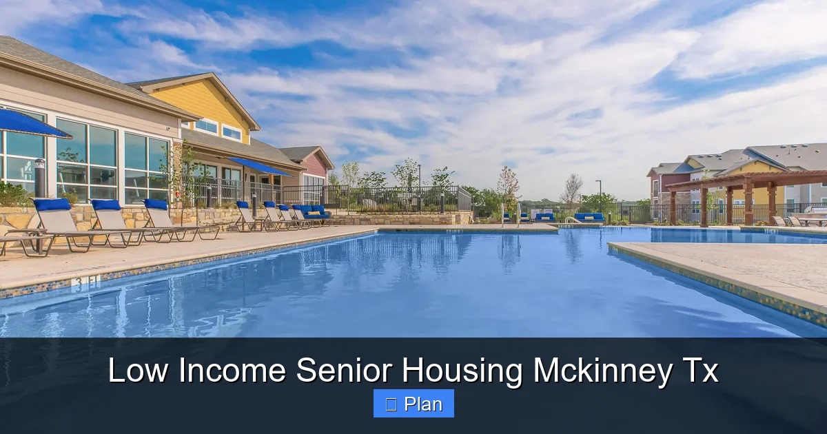 Low Income Senior Housing Mckinney Tx
