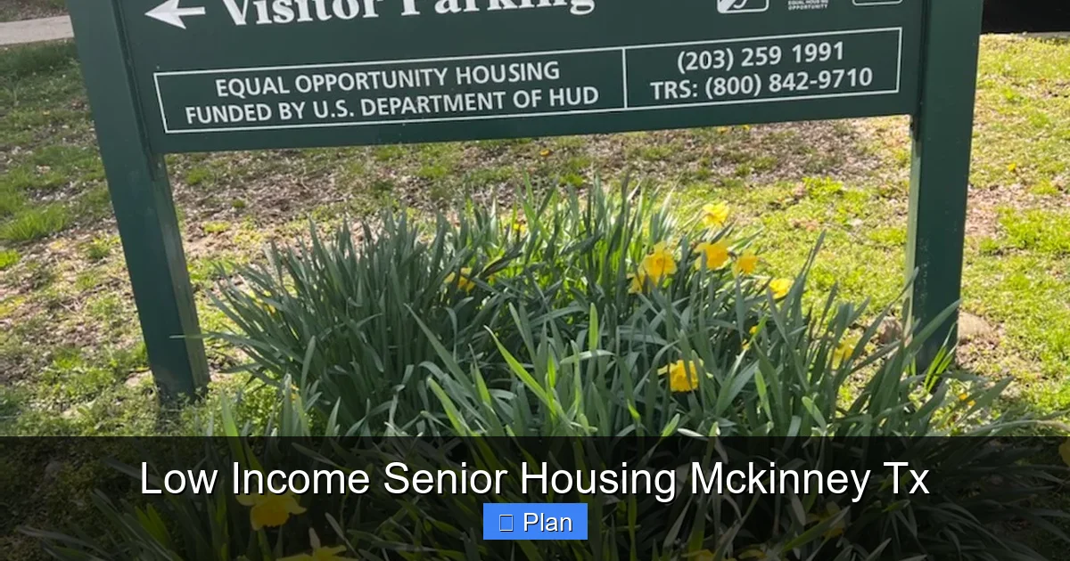 Low Income Senior Housing Mckinney Tx