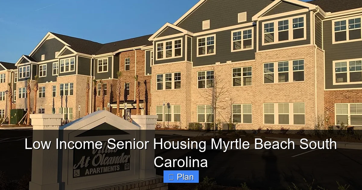 Low Income Senior Housing Myrtle Beach South Carolina